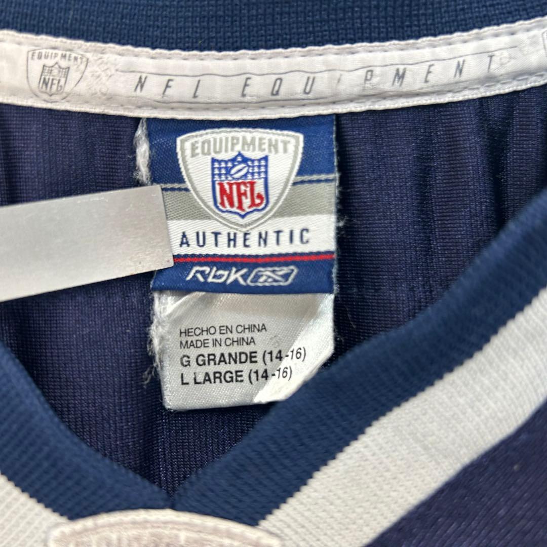 リーボック NFL プリントチームロゴペイトリオッツ ゲームシャツ L 5209