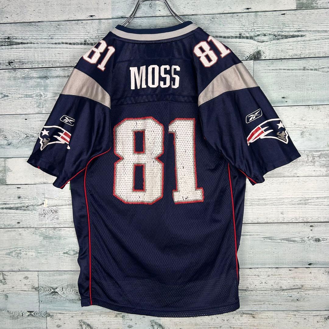 リーボック NFL プリントチームロゴペイトリオッツ ゲームシャツ L 5209