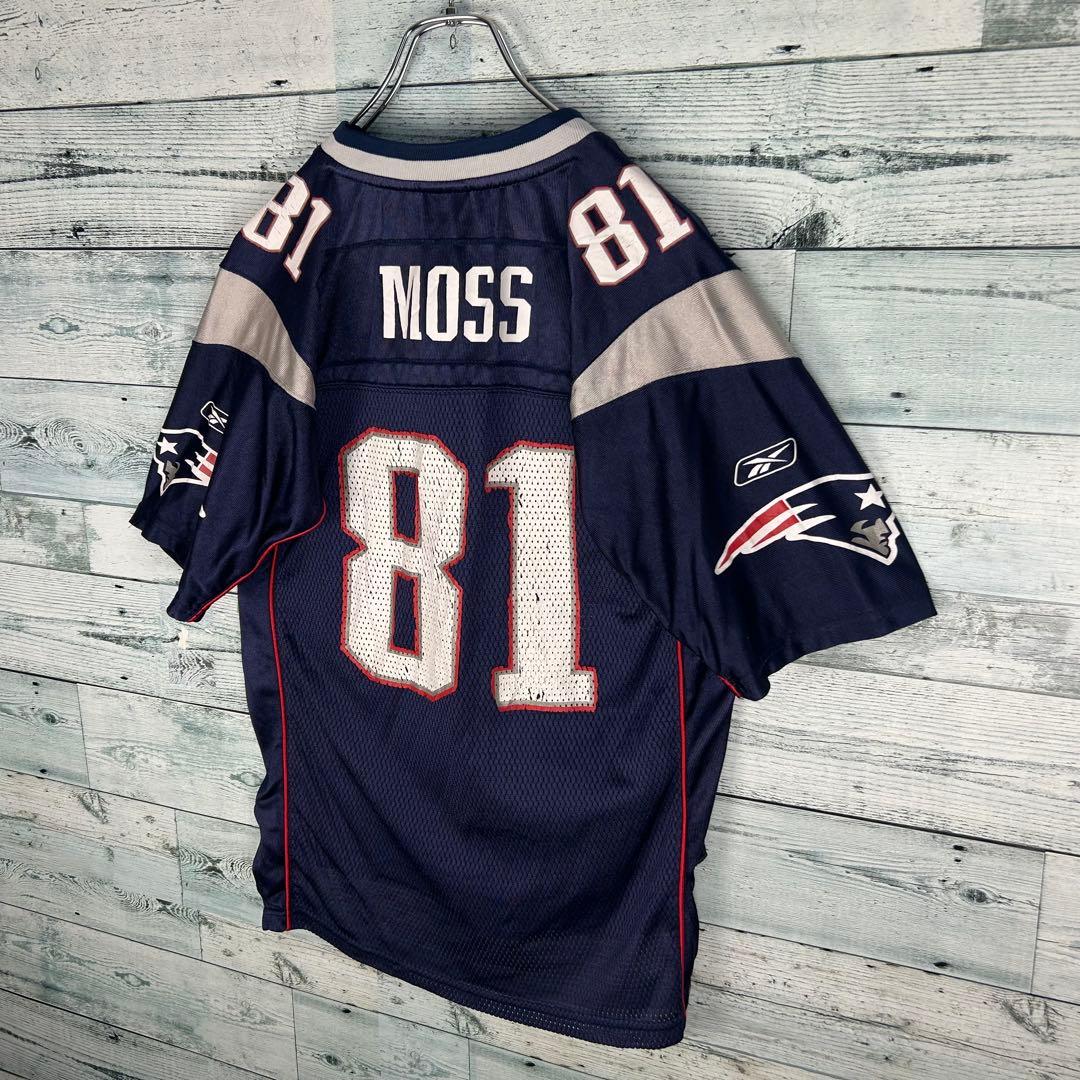 リーボック NFL プリントチームロゴペイトリオッツ ゲームシャツ L 5209