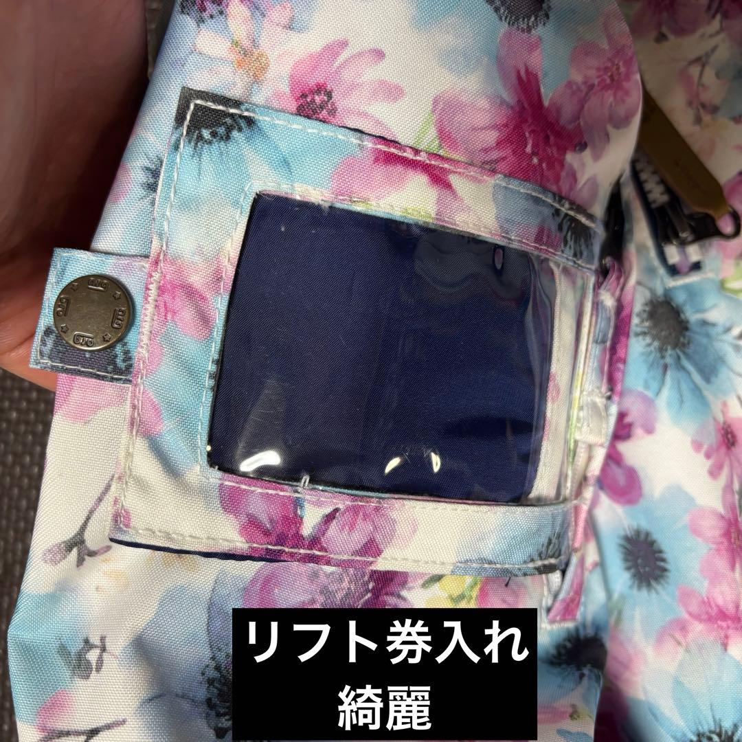 【美品】arg 150スキーウェア GOLDWIN 上下セット 女の子 ネイビー