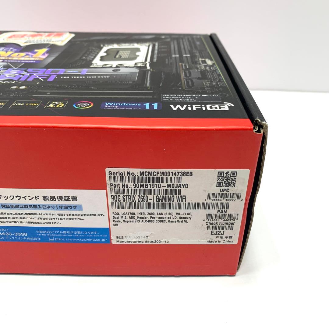 ROG STRIX Z690-I GAMING WIFI マザーボード