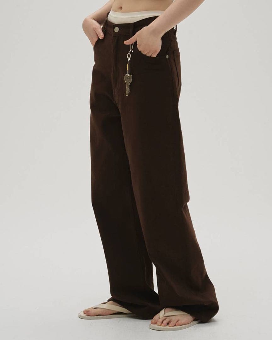 Todayful / 新品・未使用 Cary's Denim ブラウン