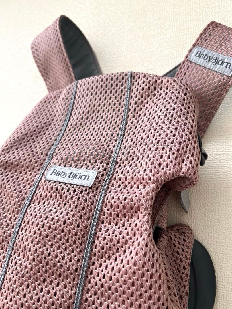 BabyBjorn MINI ダスティピンク 抱っこ紐 メッシュ