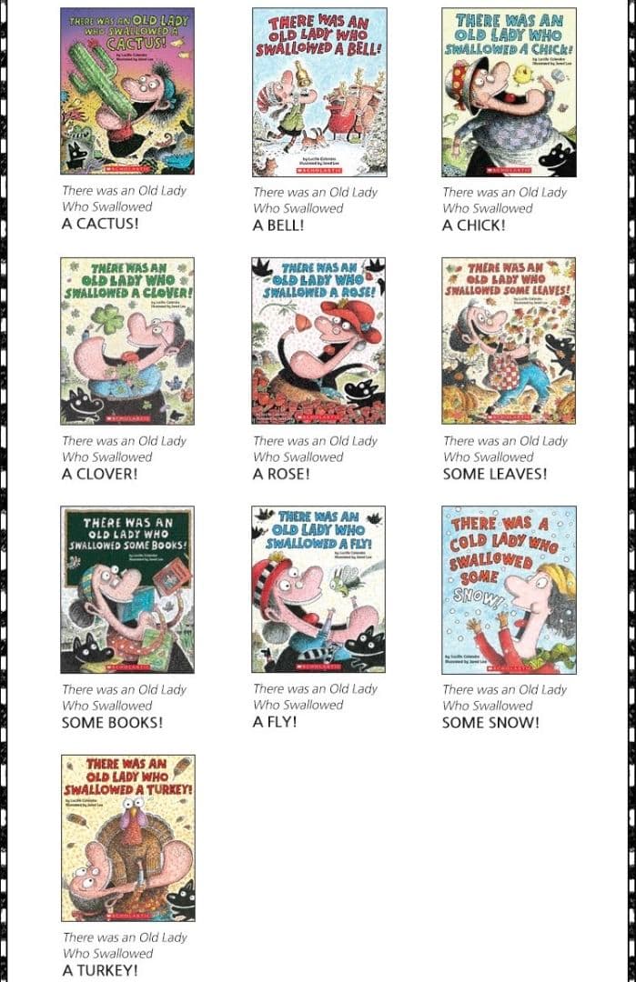 英語絵本There Was An Old Lady Who Swallowed…