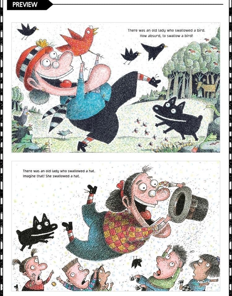 英語絵本There Was An Old Lady Who Swallowed…
