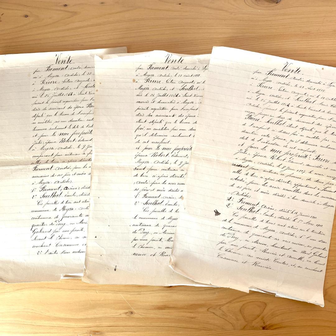 S*.様 80枚！フランス アンティーク紙もの 大量セット 手書き書類 古文書