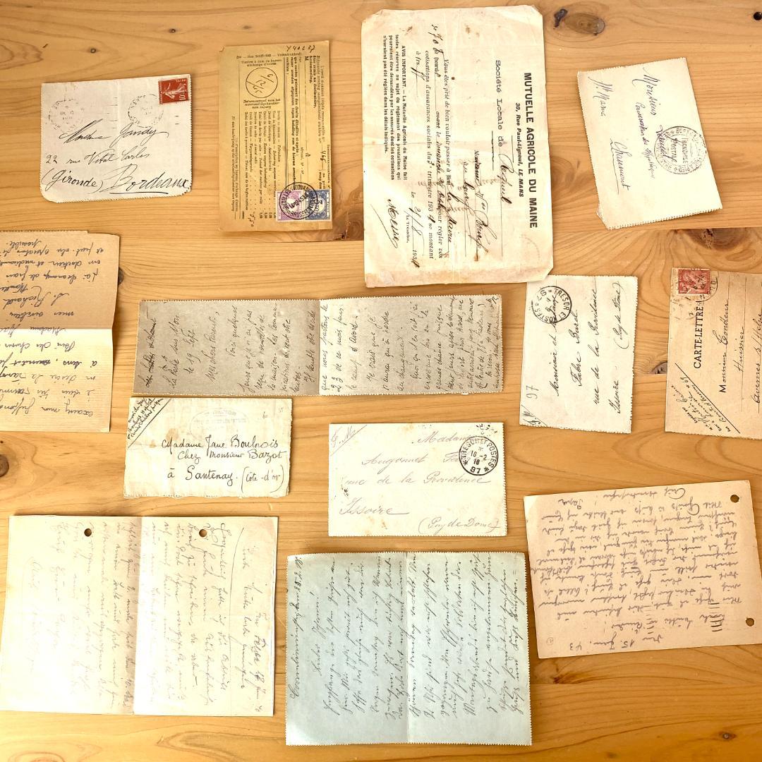 S*.様 80枚！フランス アンティーク紙もの 大量セット 手書き書類 古文書