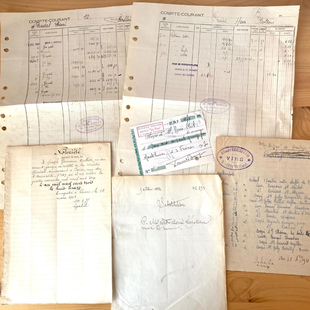 S*.様 80枚！フランス アンティーク紙もの 大量セット 手書き書類 古文書