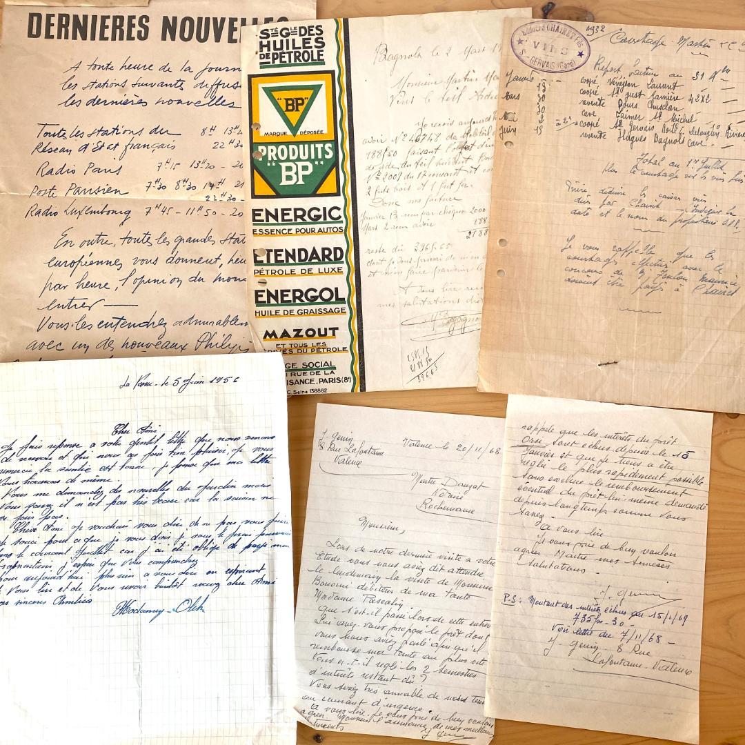 S*.様 80枚！フランス アンティーク紙もの 大量セット 手書き書類 古文書