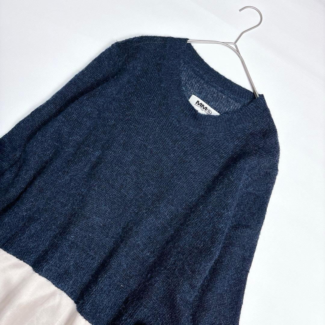 美品♡MM⑥ Contrasting Panel Sweater Dress