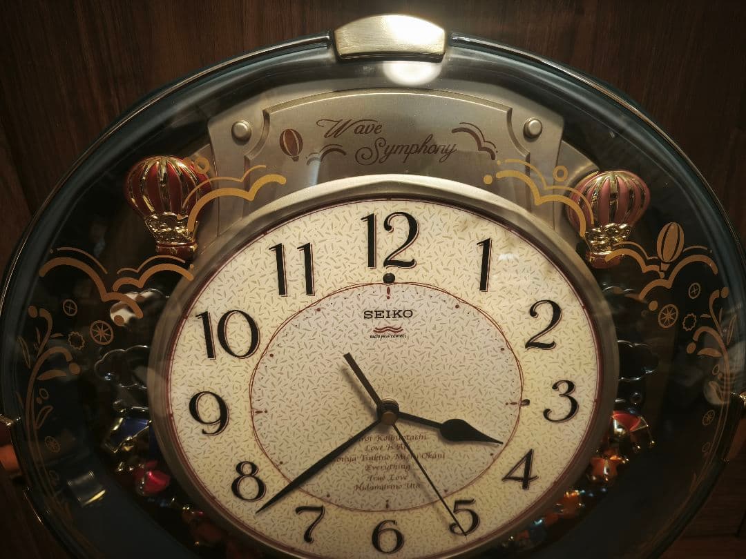 【通電確認済】レア物 SEIKO 壁掛け時計 音楽時計