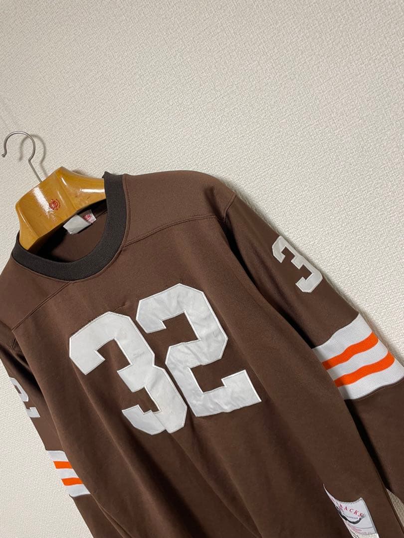 Mitchell & Ness フットボールシャツ アメフト 長袖Tシャツ