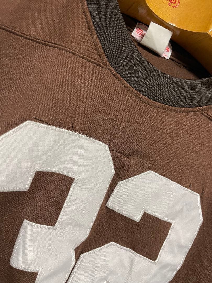 Mitchell & Ness フットボールシャツ アメフト 長袖Tシャツ