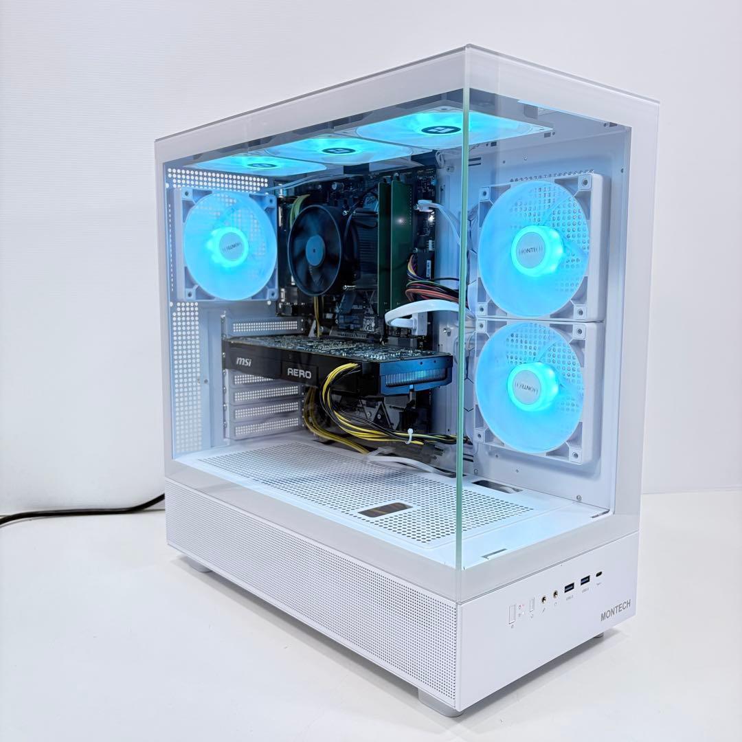 自作ゲーミングPC i7 8700 GTX1080 新品ピラーレスケース