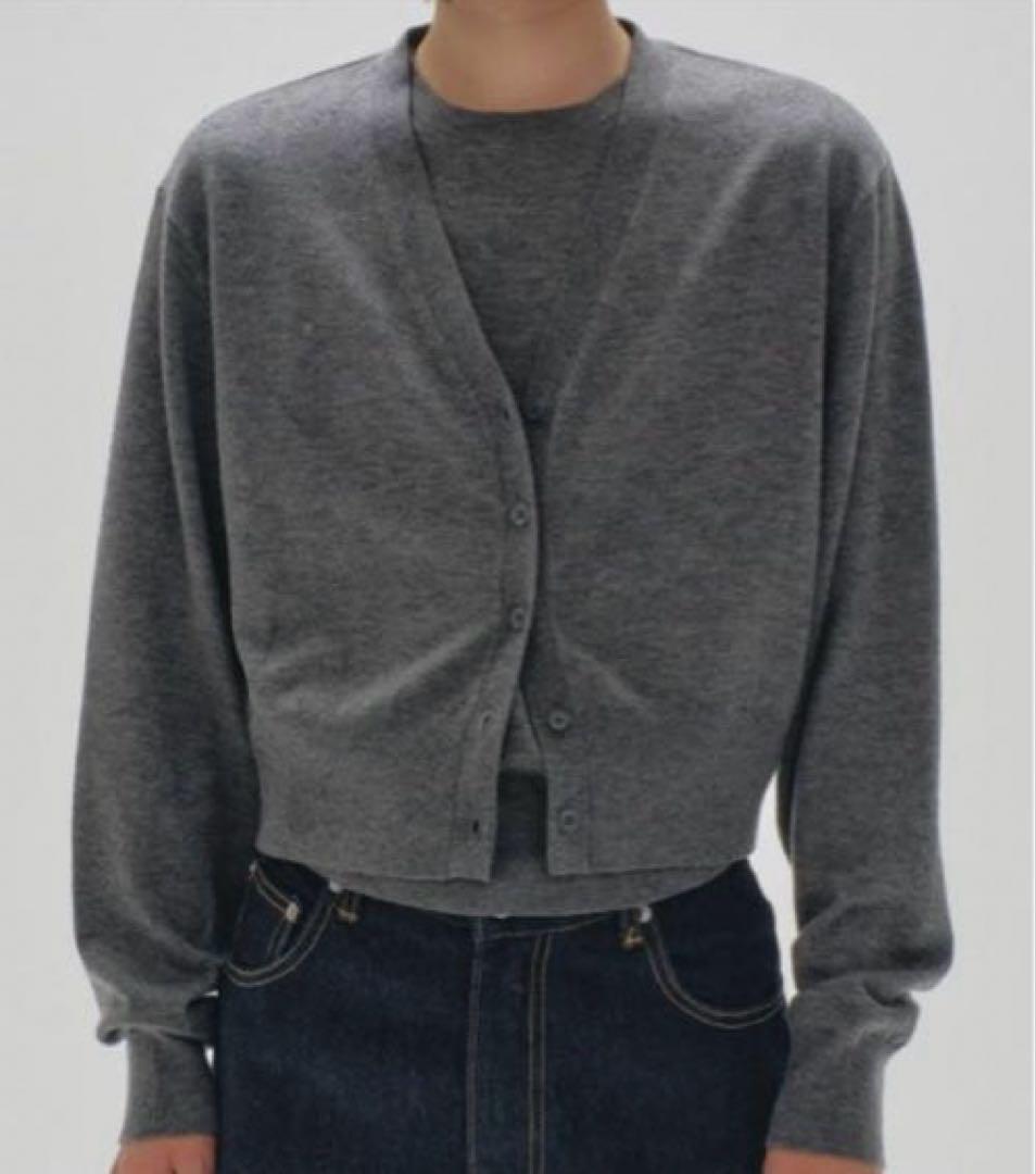 TODAYFUL 2set Useful Knit ニット カーディガン グレー