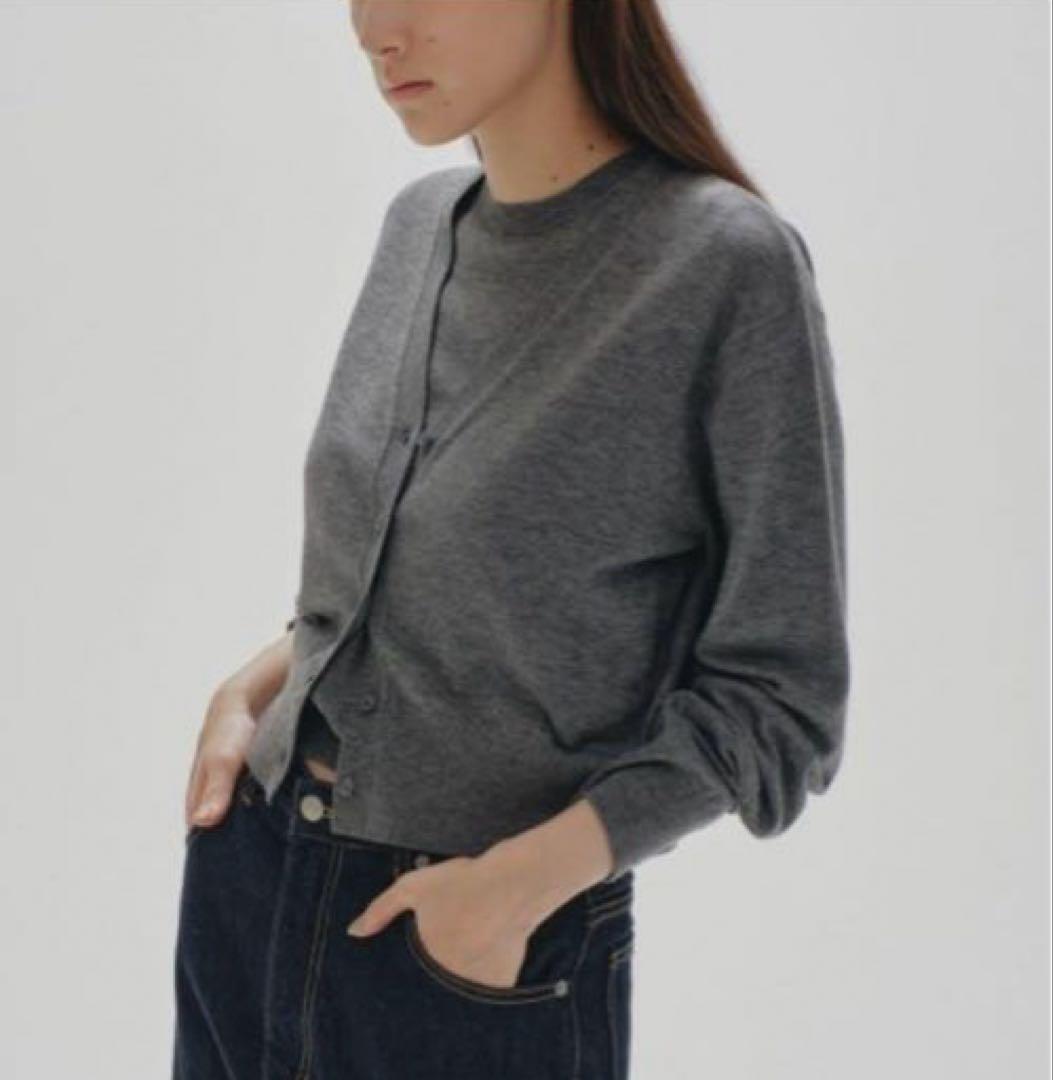 TODAYFUL 2set Useful Knit ニット カーディガン グレー