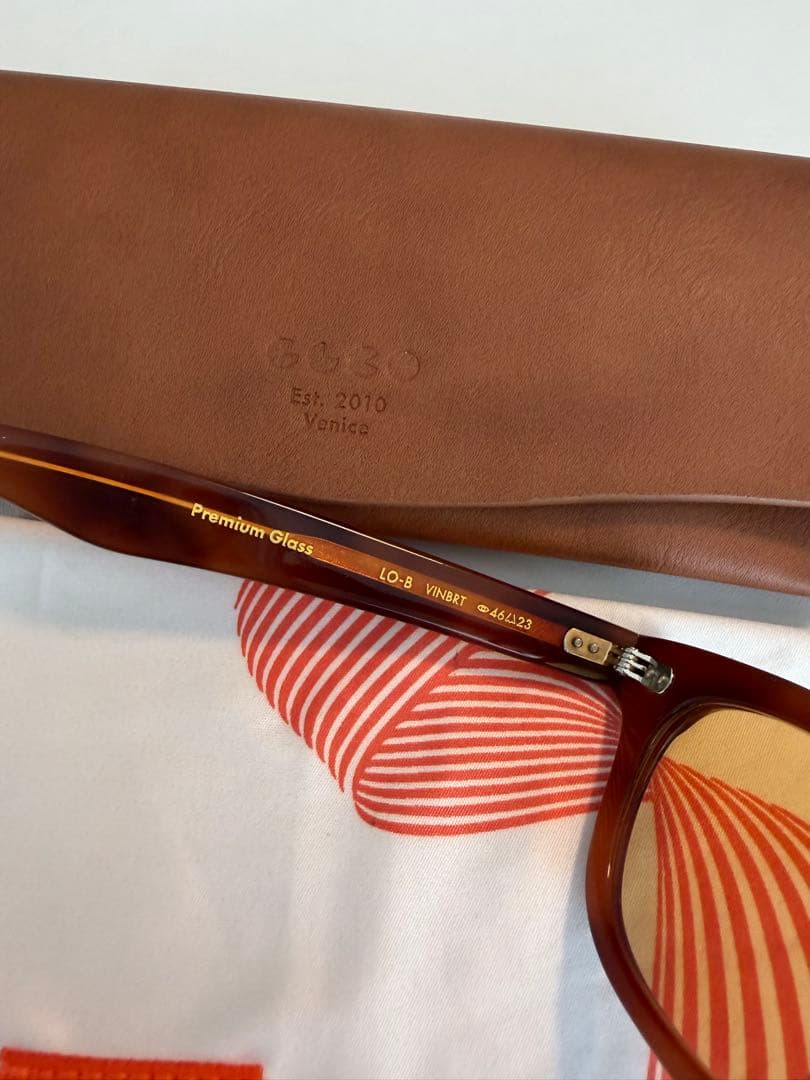 Garrett Leight ギャレットライト　ブラウンカラーレンズサングラス