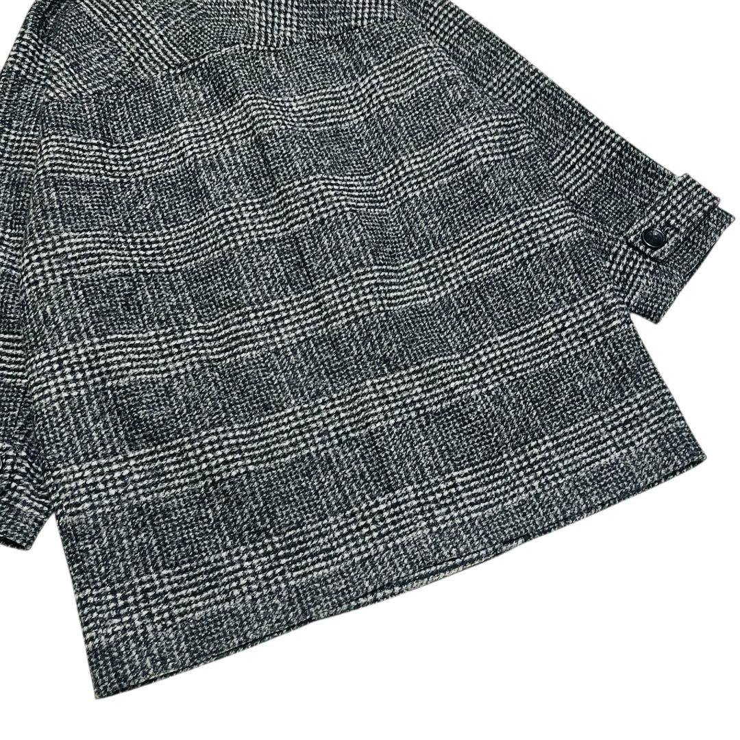 美品 24AW Spick & Span Wスライバーチェックハーフコート　38