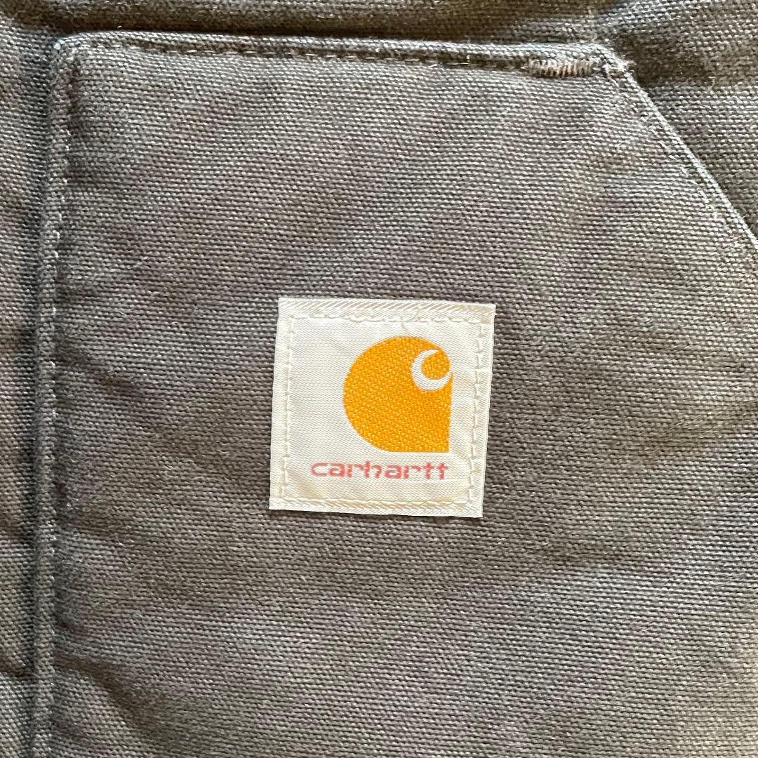 90s Carhartt USA製 ダックベスト ブラック 星タグ 腰ゴム 黒