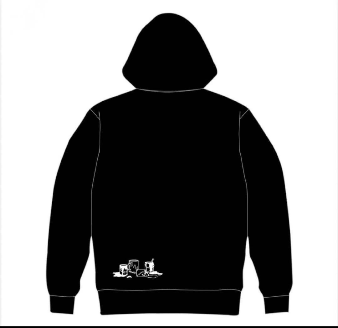 新品Official髭男dism ヒゲダン 復刻 デザイン パーカー 黒 L