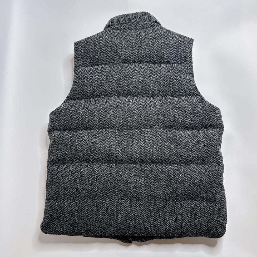 【極美品】KENT ケント　ハリスツイード　ダウンベスト　ヘリンボーン　LL