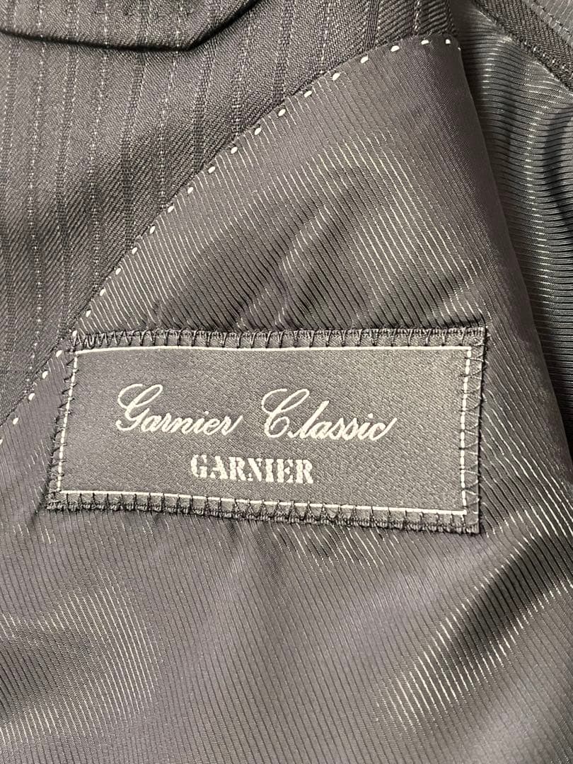 GARNIER/ガルニエ ストライプシングルスーツ Lサイズ