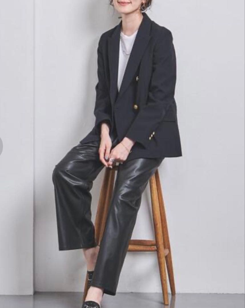 UNITED ARROWS W6Bブレザー ネイビーテーラードジャケット金ボタン