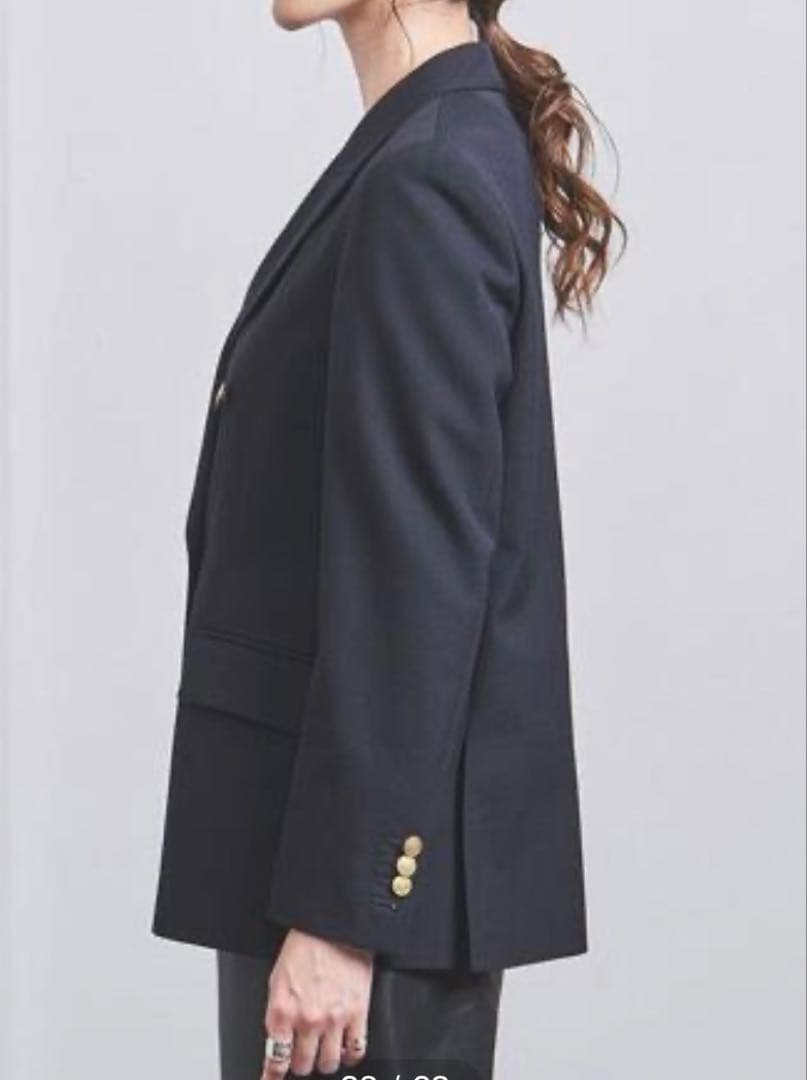 UNITED ARROWS W6Bブレザー ネイビーテーラードジャケット金ボタン