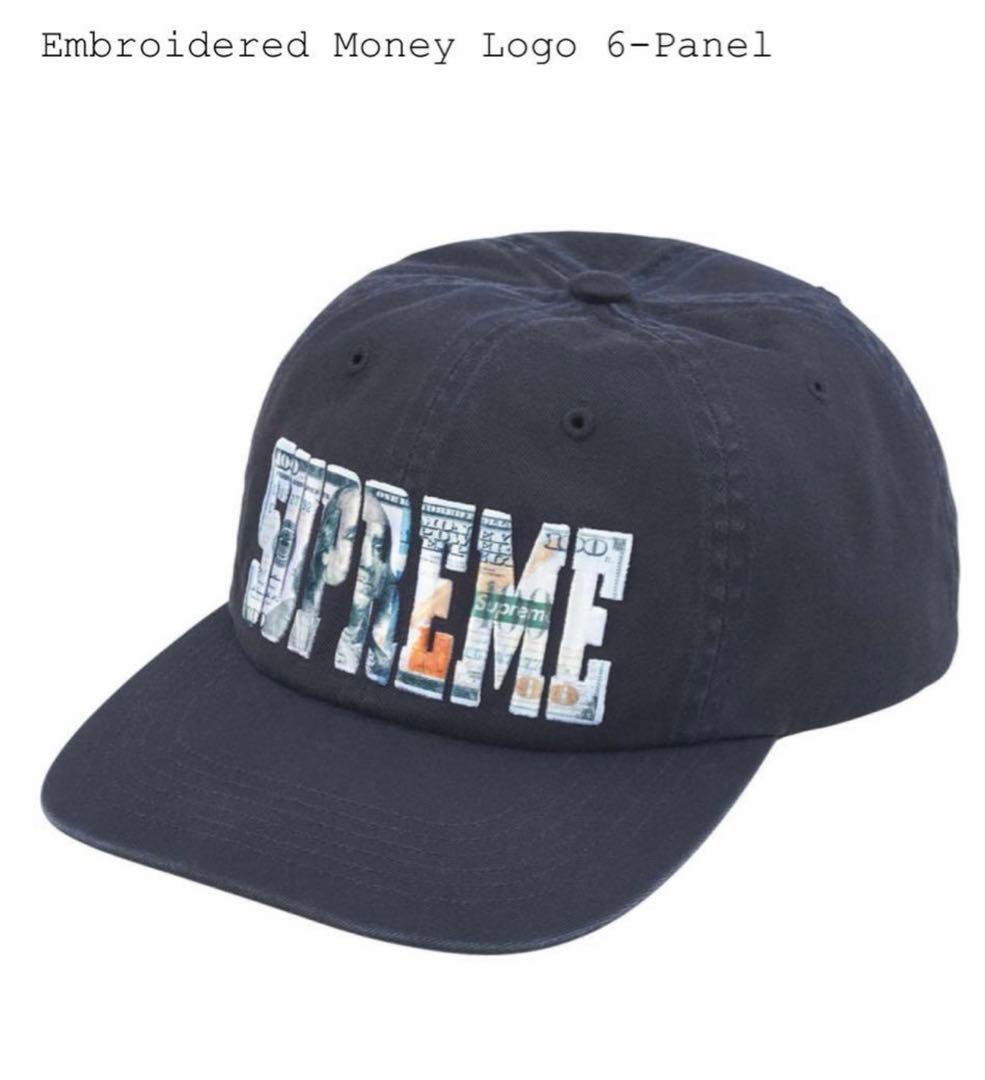 帽子 supreme Embroidered Money Logo 6-Panel