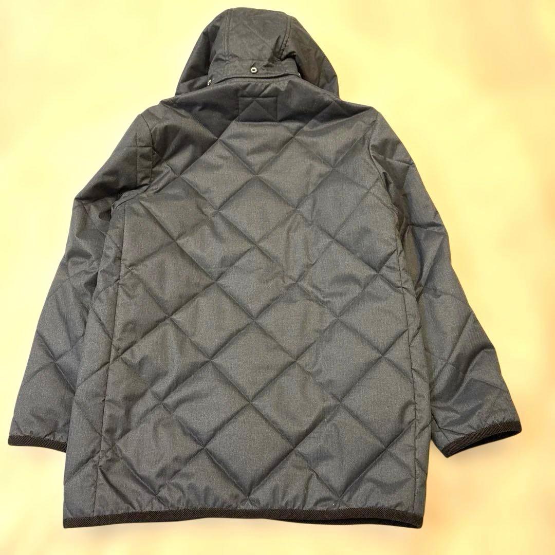 【美品】BEAMS HEART キルティングコートフード付き　ネイビ ー　XL