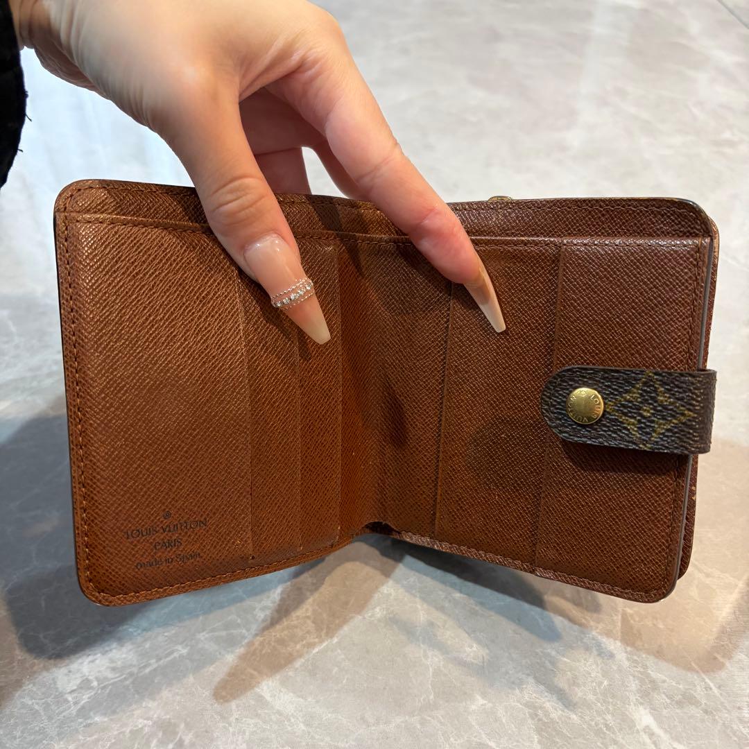 Louis Vuitton ルイヴィトン モノグラム 二つ折り財布 ミニ財布