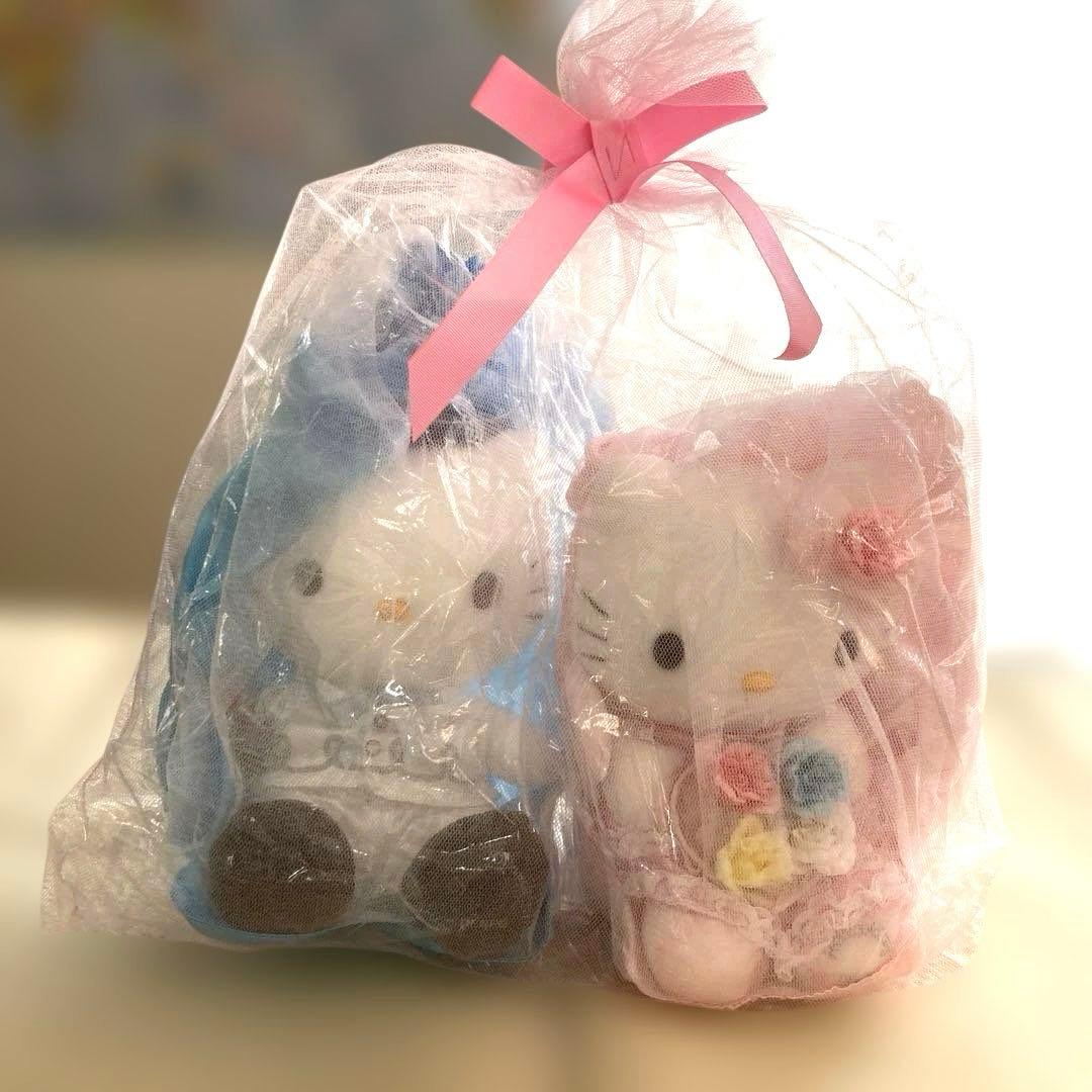 レア　ハローキティ　ダニエル　ペアぬいぐるみ　電報ウェディング　2007