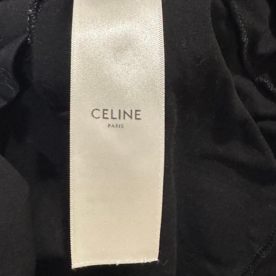 CELINE ルーズTシャツ コットンジャージー ブラック