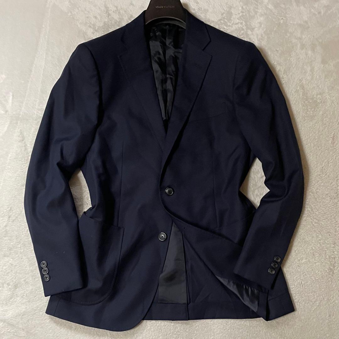 ユナイテッドアローズ × 伊・カノニコ生地 ネイビージャケット 46/M 美品
