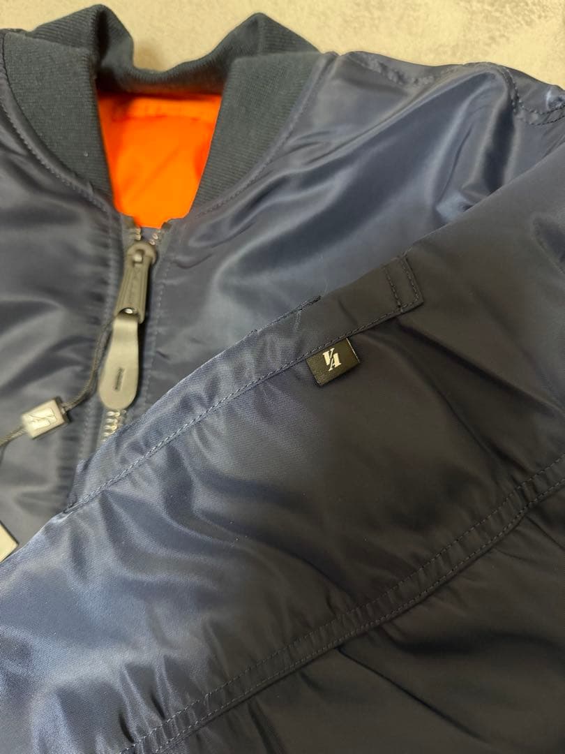 VALLEY APPAREL MA-1ジャケット M ネイビー