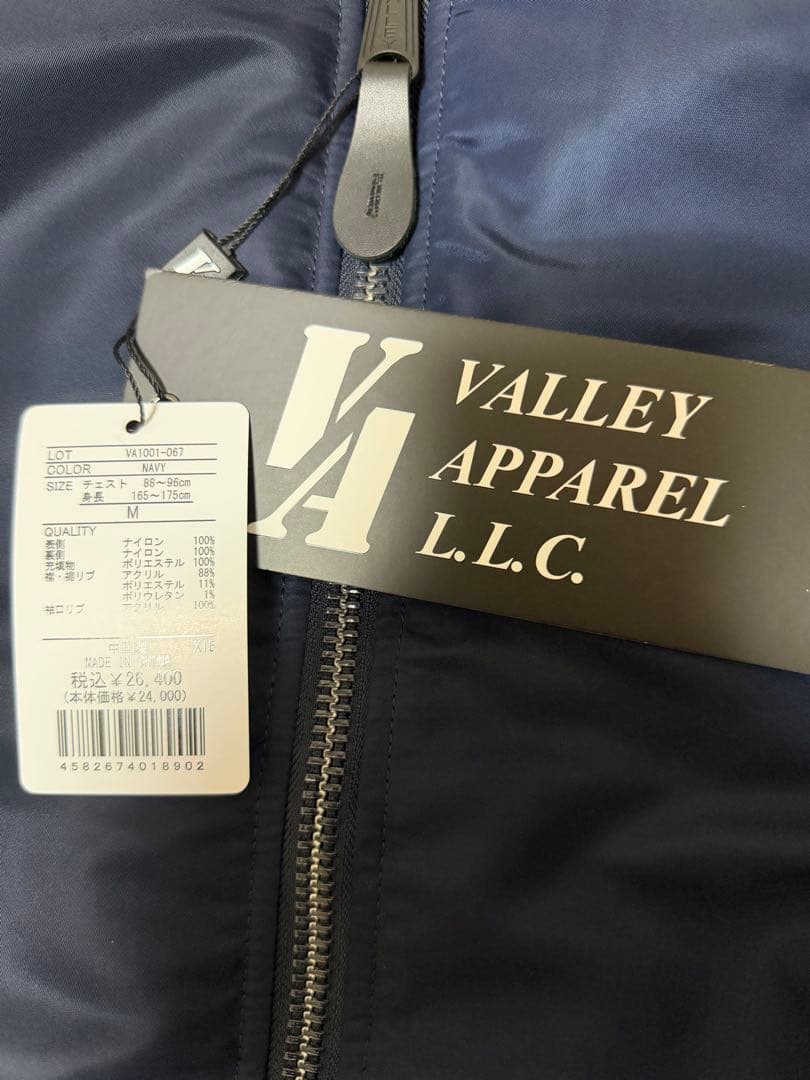 VALLEY APPAREL MA-1ジャケット M ネイビー
