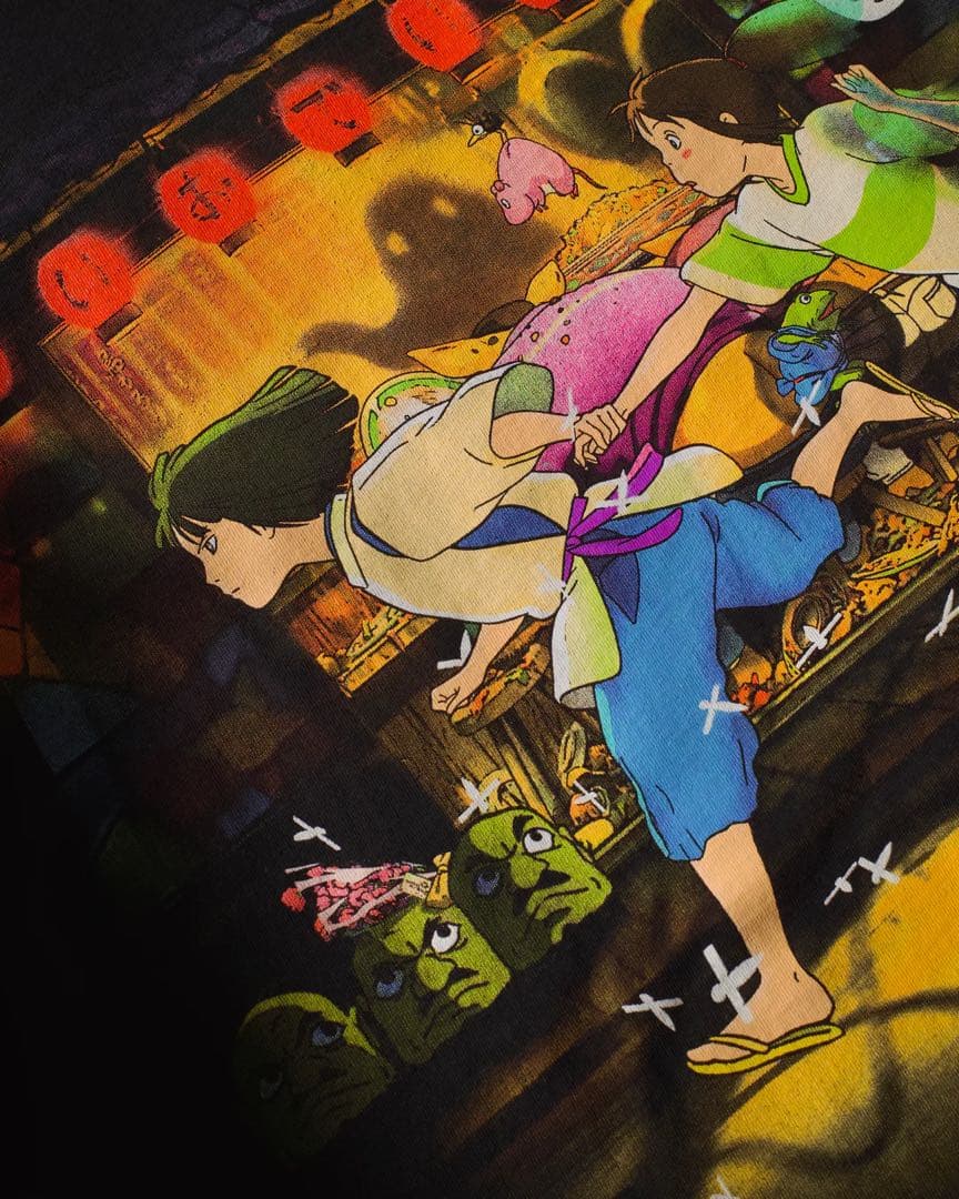 千と千尋の神隠し ジブリ 宮崎駿 Tシャツ Spirited Away XXL