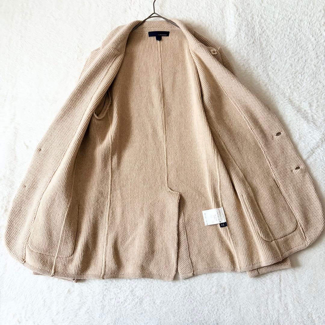 1360 美品✨ ラルディーニ ニットテーラードジャケット アルパカウール XS