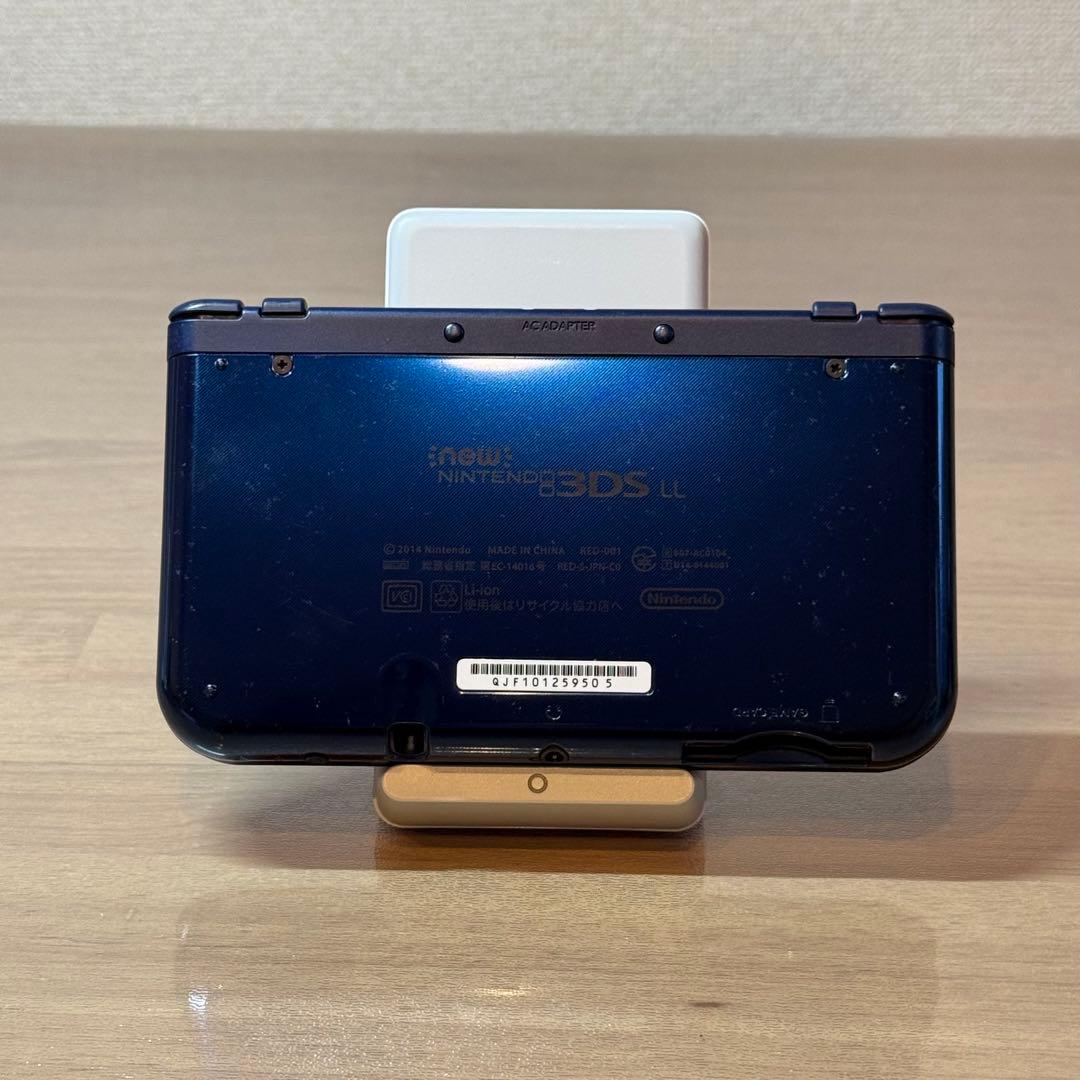 4-177 Newニンテンドー3DS LL メタリックブルー 上IPS 箱付き