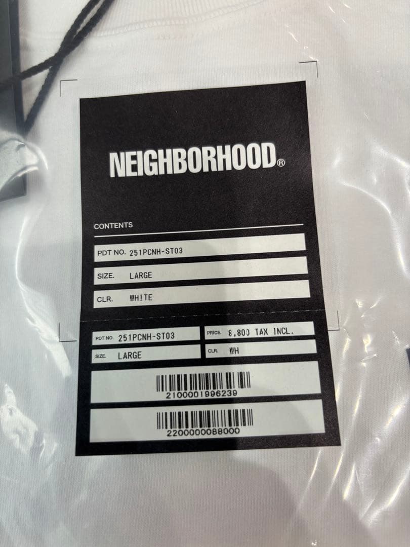 最終値下げ neighborhood ロゴtee Lサイズ 新品未使用品