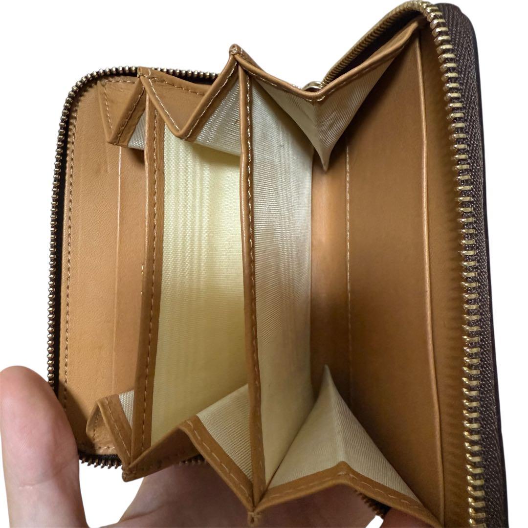 J&M DAVIDSON クロコ型 レザー 二つ折り カードケース 財布