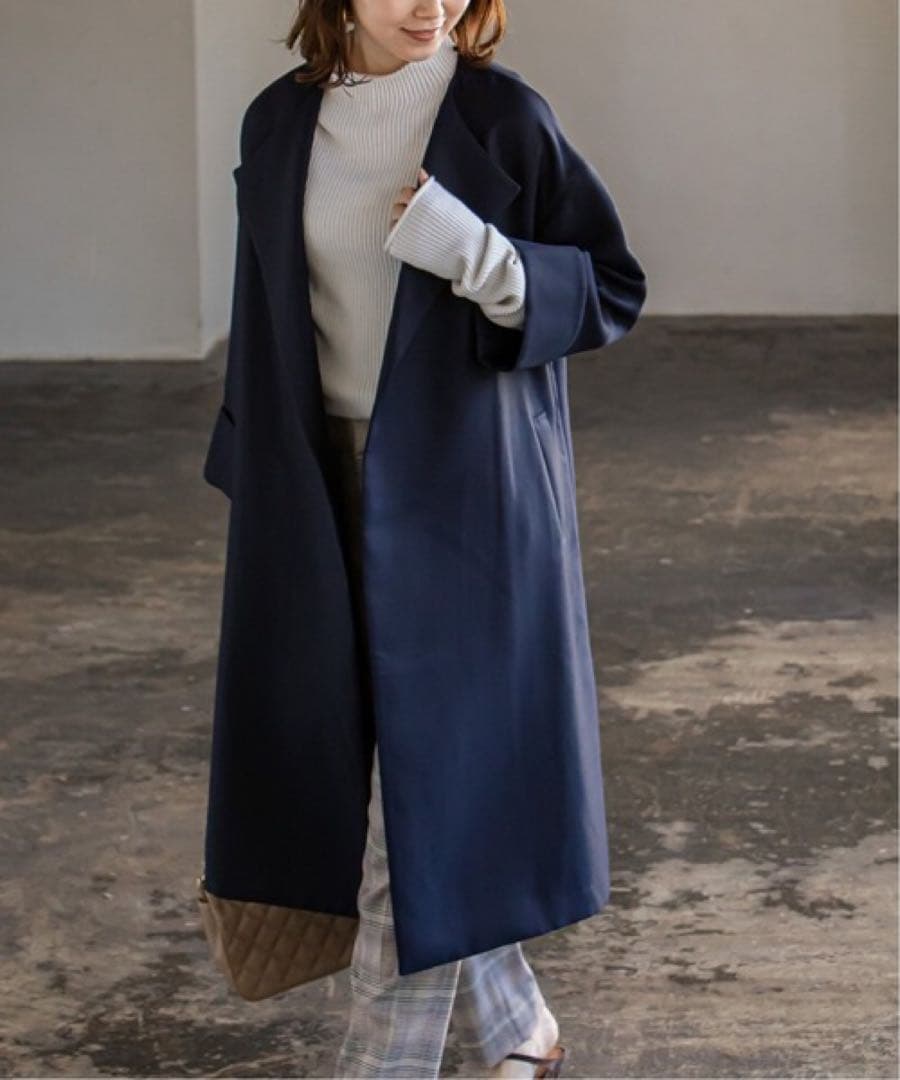 ななほNobleノーブル トリプルクロスガウンコート 定価2.9万円