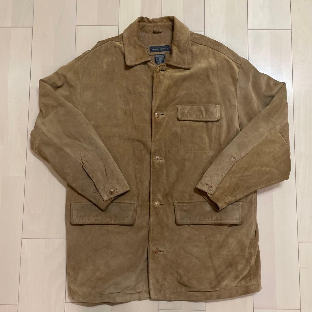 90s Banana Republic スウェード カバーオール Vintage