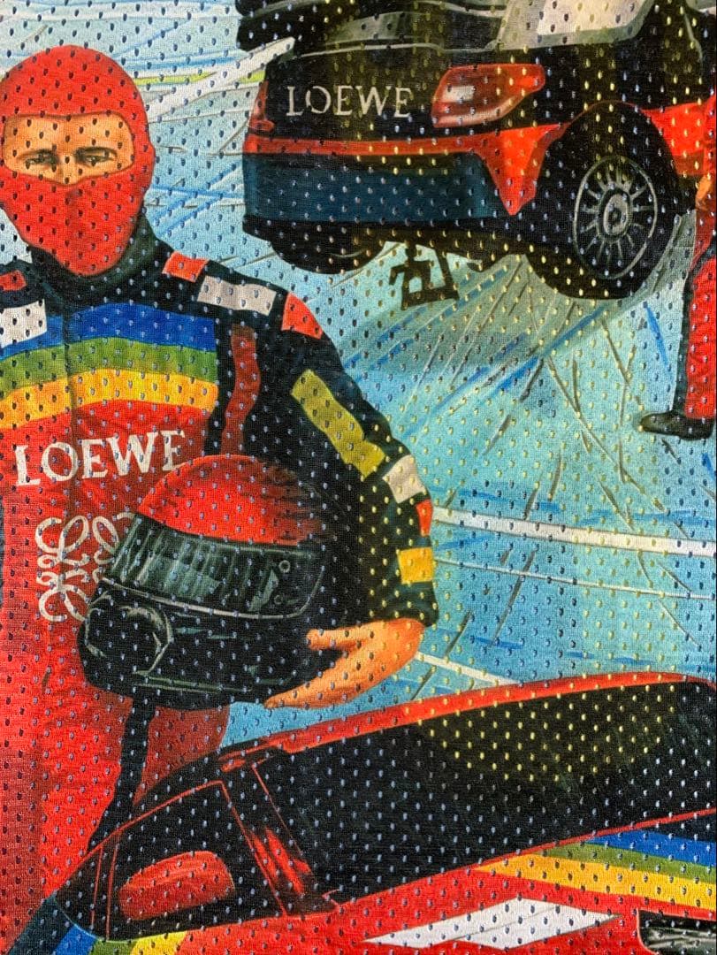 LOEWE 16SS メッシュ フットボールシャツ レーシング racing