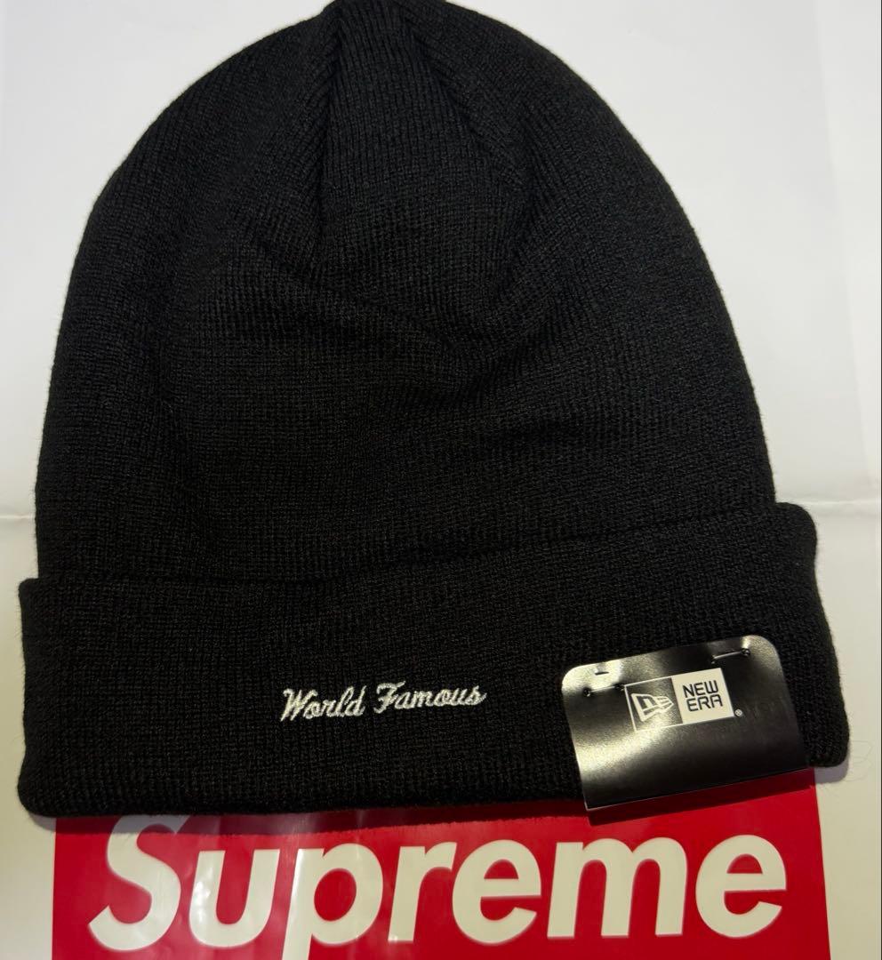 b*送様 Supreme New Era Box Logo Beanie \"Bl