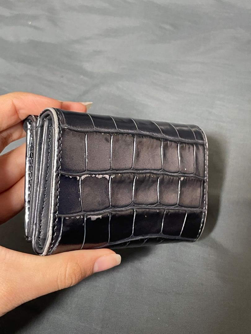 Vivienne Westwood クロコ型押し三つ折り財布