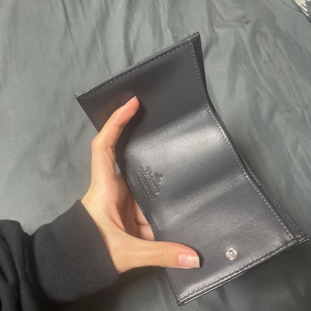 Vivienne Westwood クロコ型押し三つ折り財布