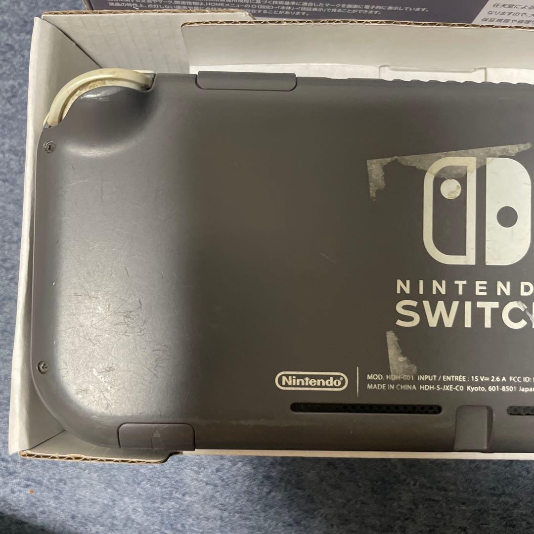 Nintendo Switch Lite グレー　本体・箱付き（ジャンク品）