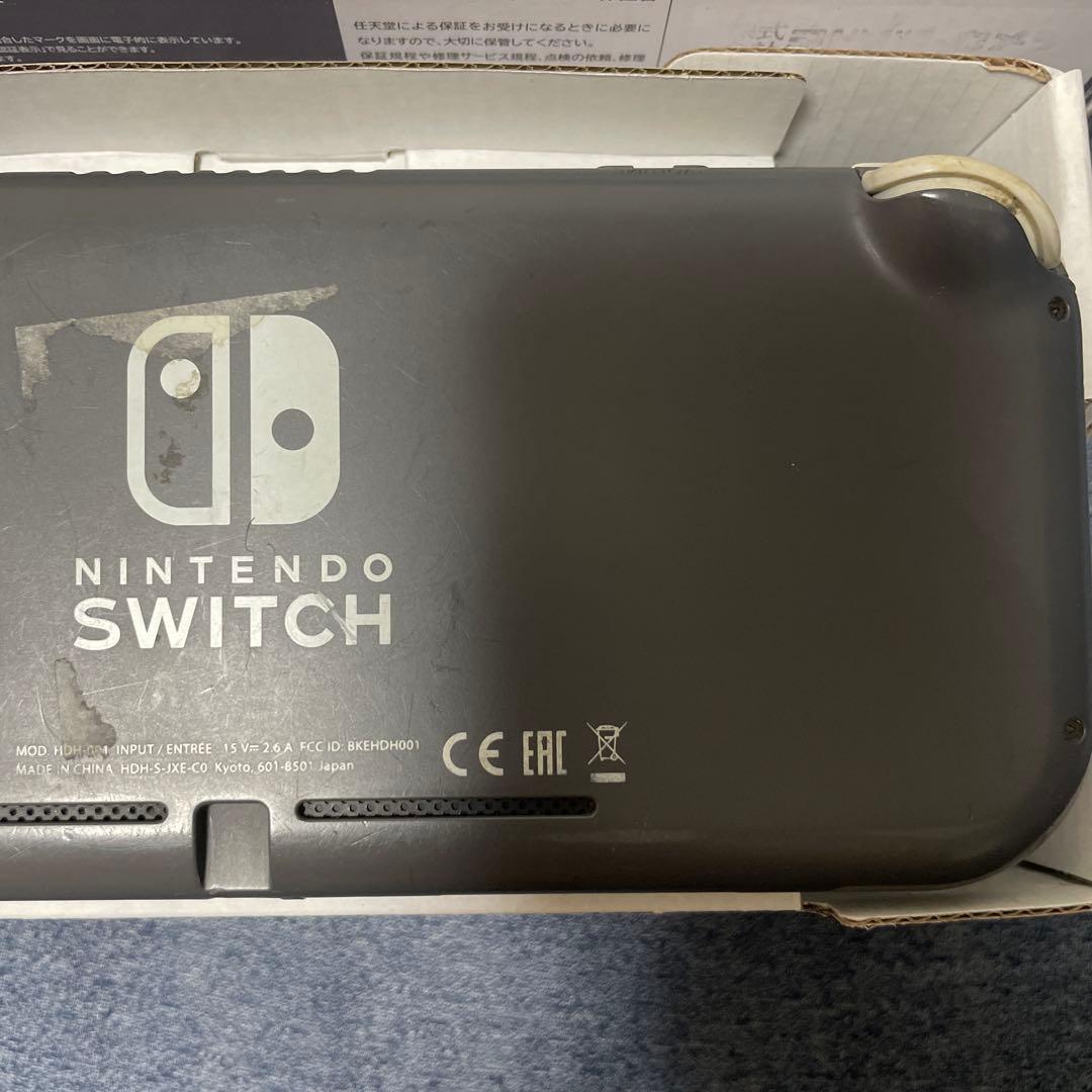 Nintendo Switch Lite グレー　本体・箱付き（ジャンク品）