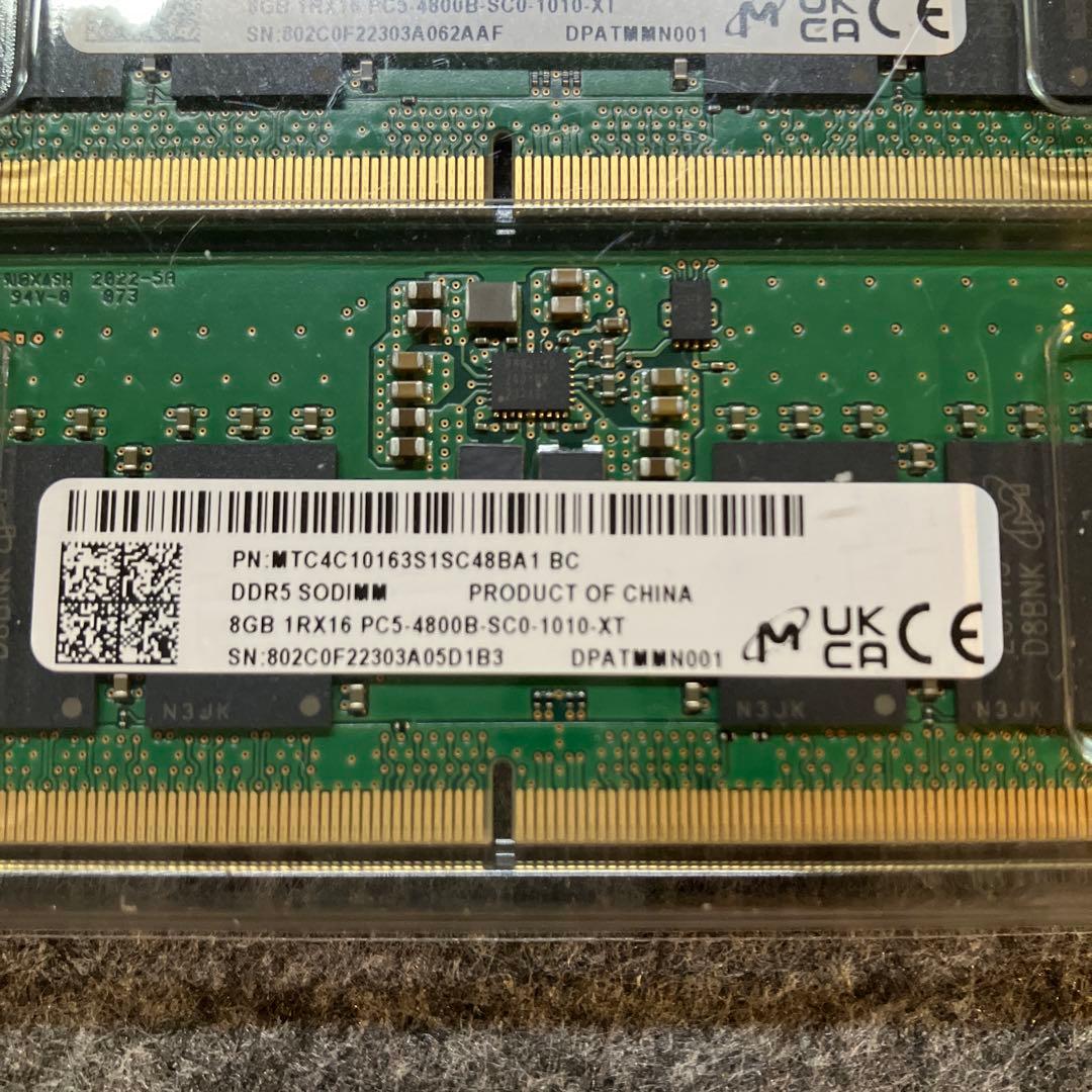 Micron DDR5 SODIMM 8GB×2(16GB)PC5-4800